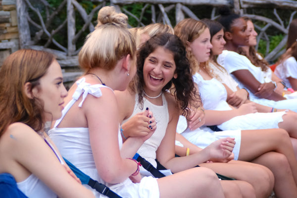 laughing at residential camp